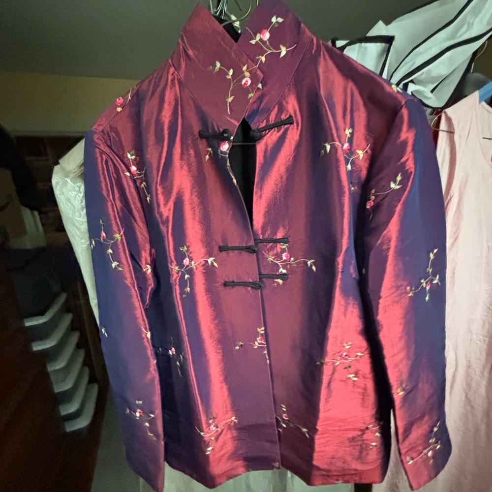 Embroidered Silk Jacket